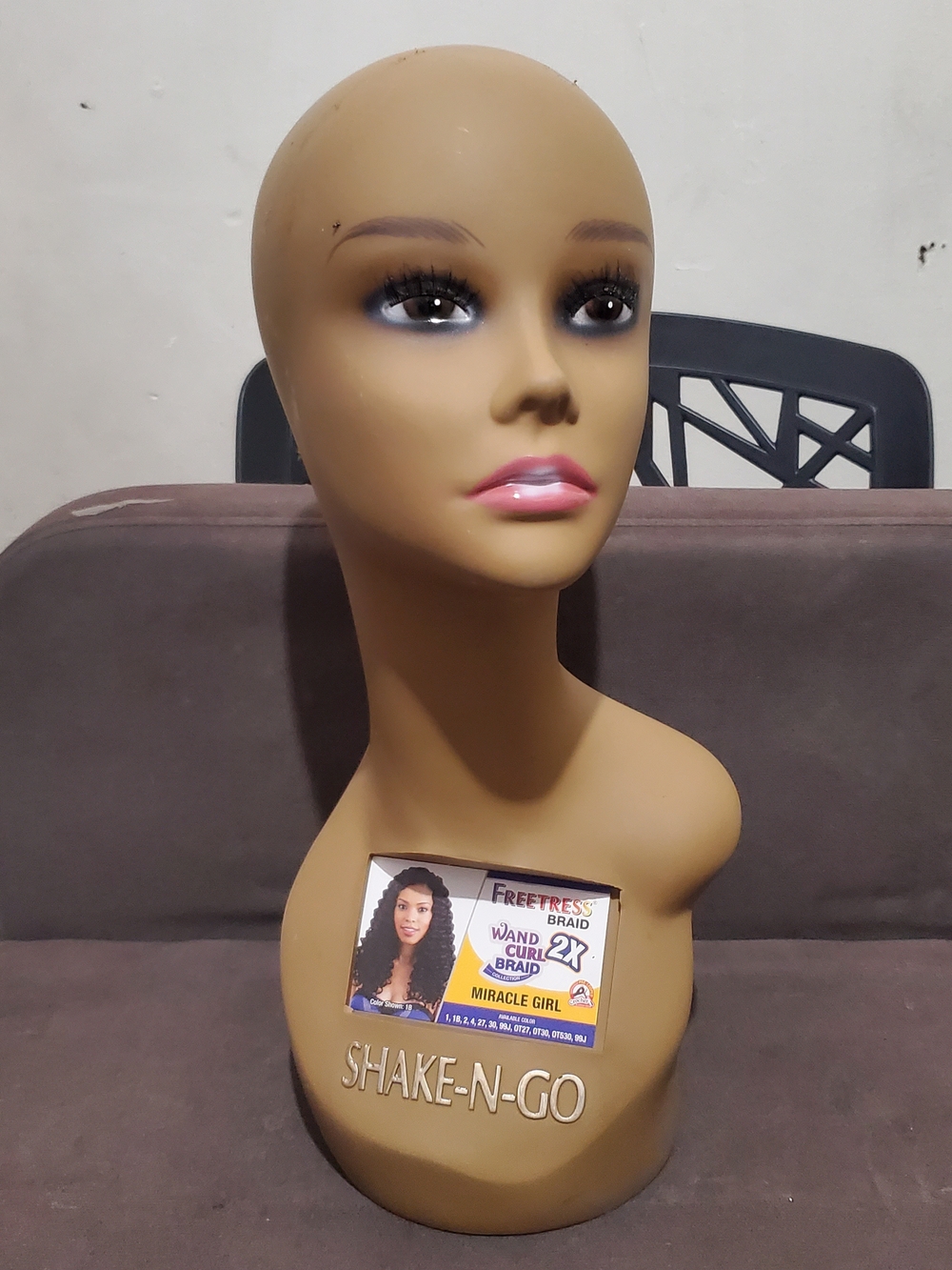 Mannequin Head Display - Tan